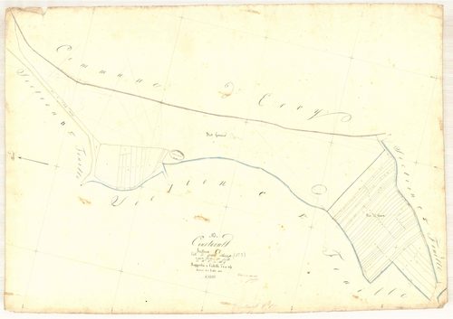 Courtaoult, section C dite de grand champ, feuille n° 1, parcelles n° 1-55