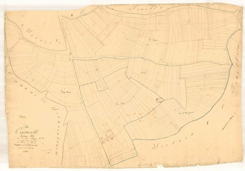 Courtaoult, section C dite de grand champ, feuille n° 2, parcelles n° 56-361
