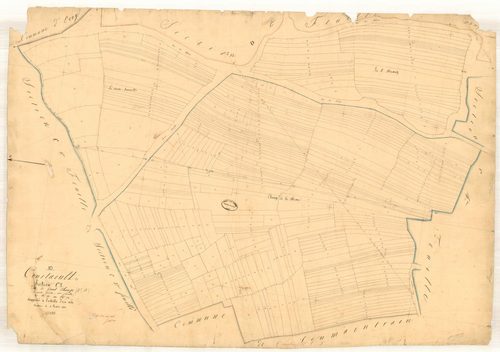 Courtaoult, section C dite de grand champ, feuille n° 3, parcelles n° 362-731