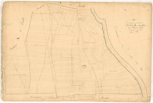 Courtenot, section A dite des mouillères, feuille n° 3