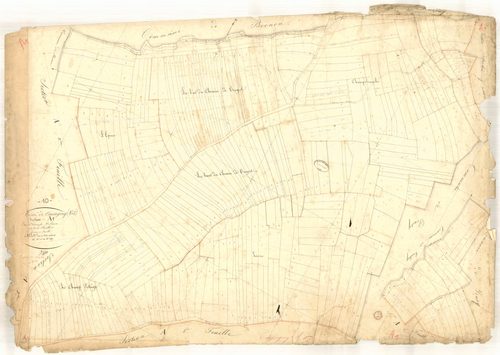 Coussegrey, section A dite du champ vilain, feuille n° 1, parcelles n° 1-347