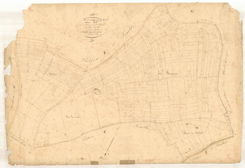 Coussegrey, section E dite du chemin de Tonnerre, feuille n° 2, parcelles n° 205-401