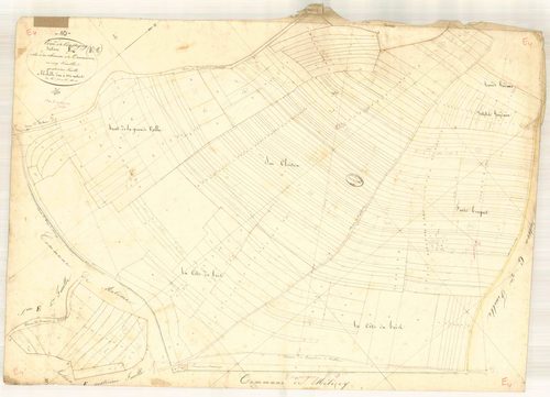 Coussegrey, section E dite du chemin de Tonnerre, feuille n° 4, parcelles n° 506-772