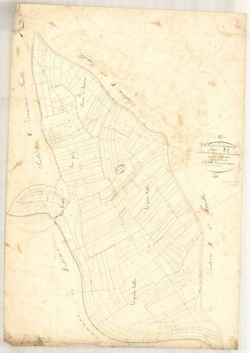 Coussegrey, section E dite du chemin de Tonnerre, feuille n° 5, parcelles n° 773-916