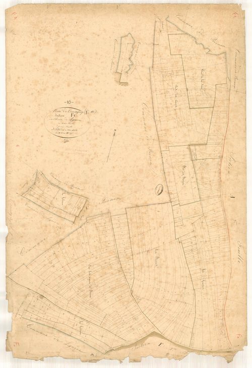 Coussegrey, section F dite du chemin de la Lignière, feuille n° 1, parcelles n° 1-371