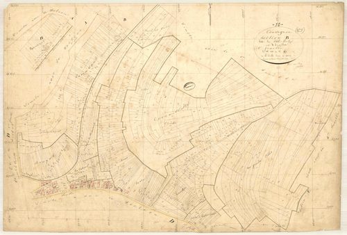 Couvignon, section B dite du val perdu, feuille n° 2, parcelles n° 246-899