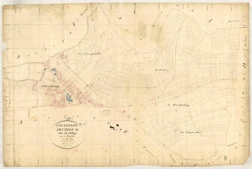 Couvignon, section D dite du village, feuille n° 3, parcelles n° 698-1519