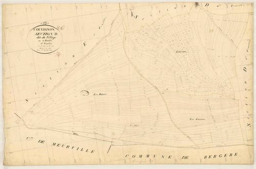 Couvignon, section D dite du village, feuille n° 6, parcelles n° 2078-2397