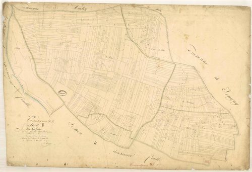Crésantignes, section B dite des crées, feuille n° 1, parcelles n° 1-831