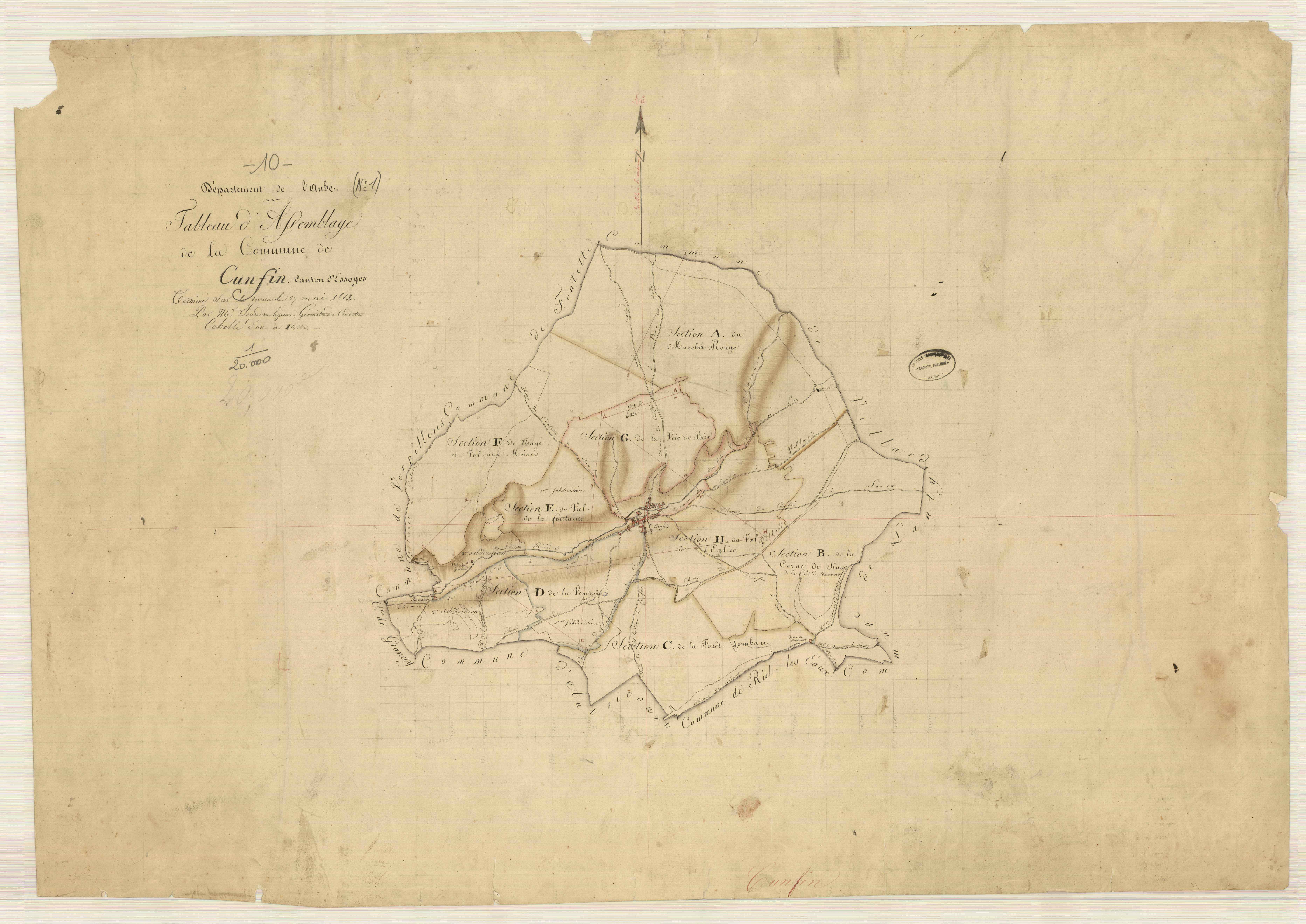 Cunfin, tableau d'assemblage