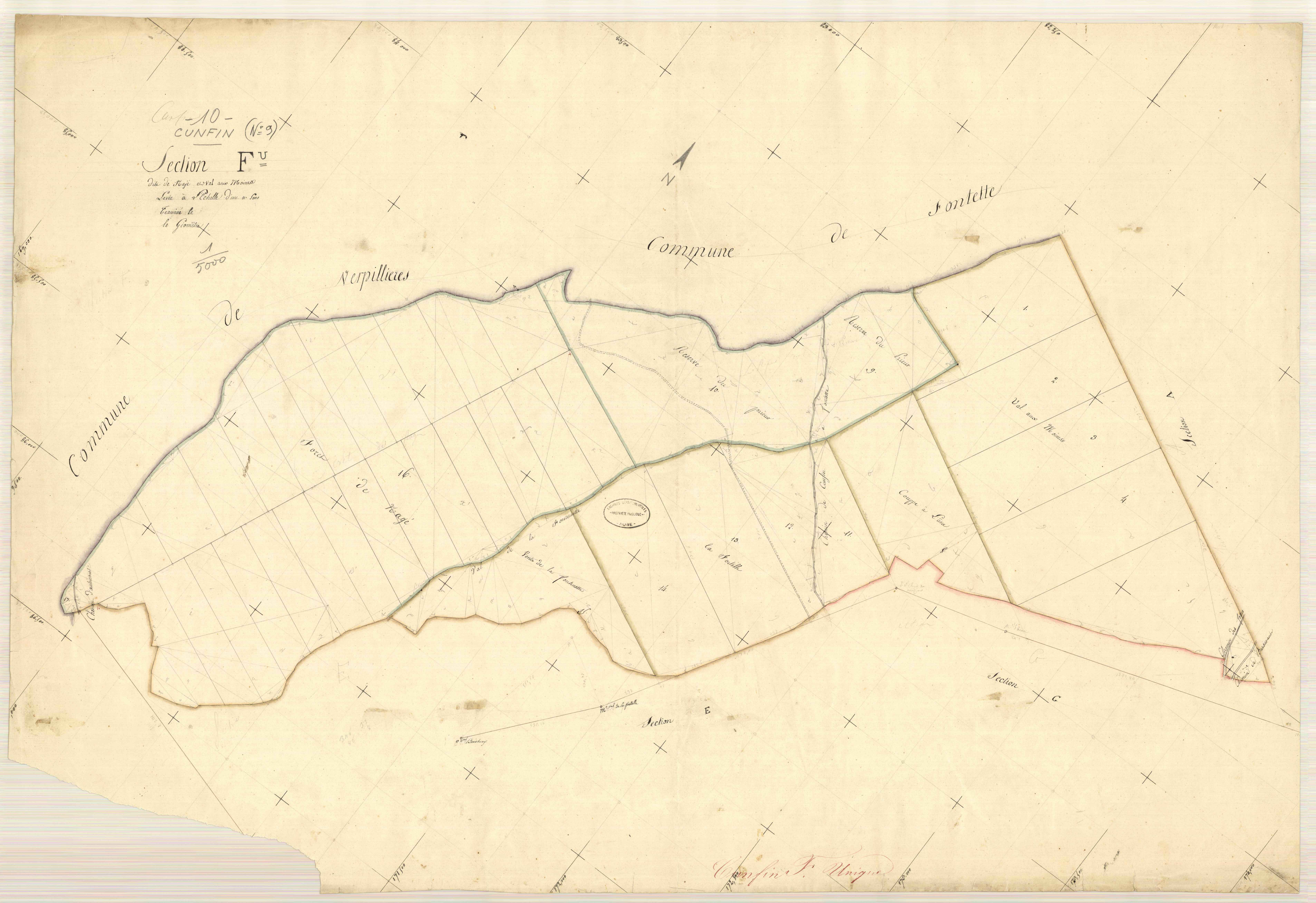 Cunfin, section F dite de nagé et de Val-aux-Moines