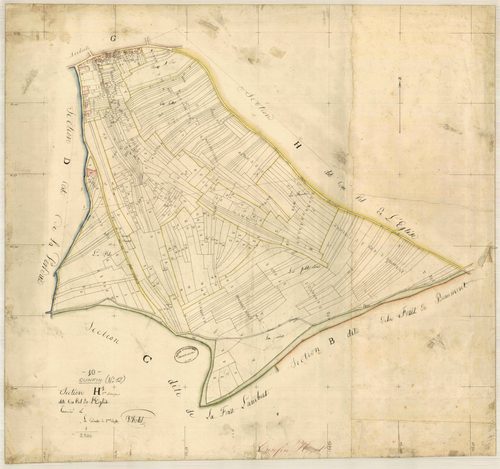 Cunfin, section H dite du val de l'église, feuille n° 1