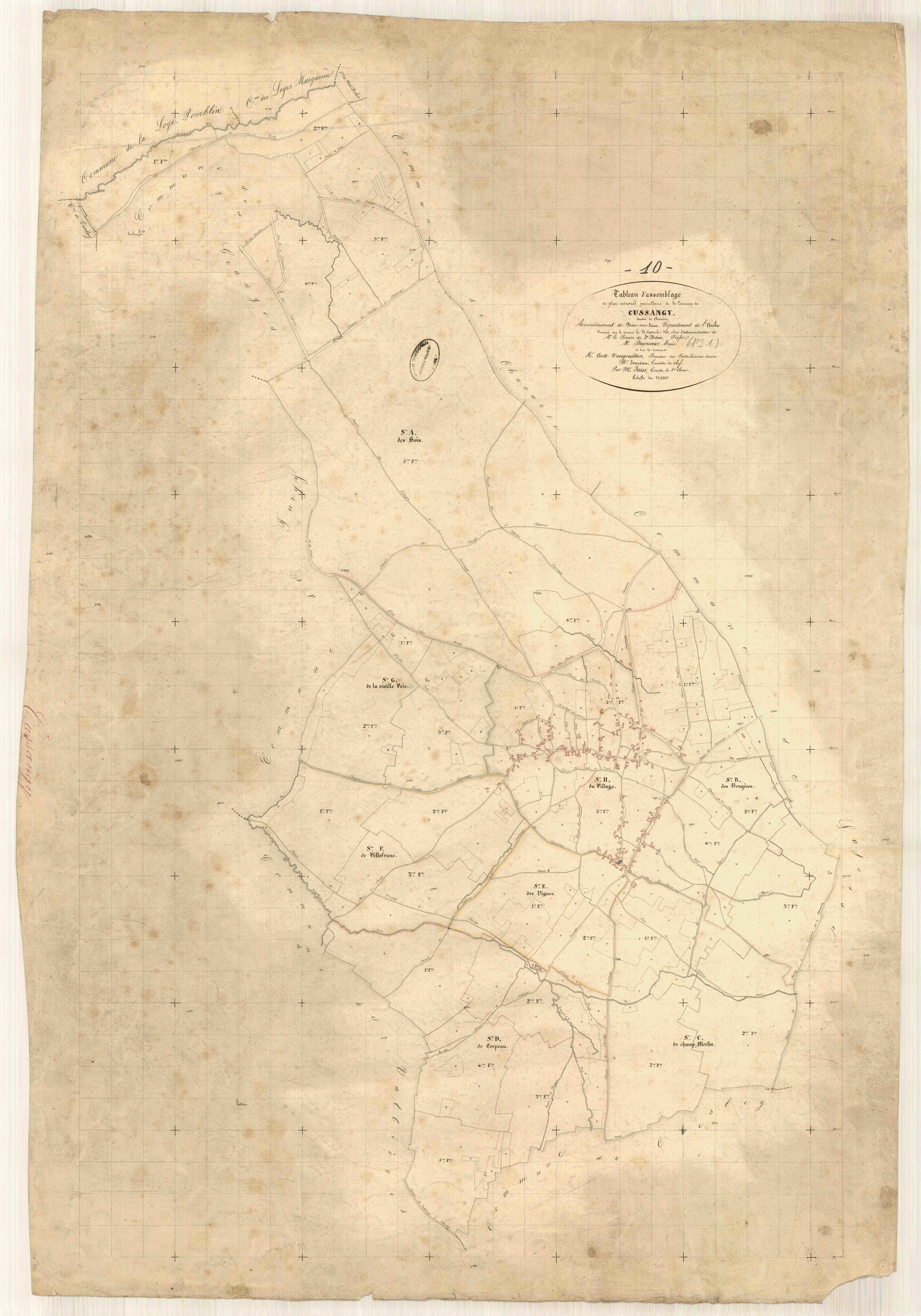 Cussangy, tableau d'assemblage