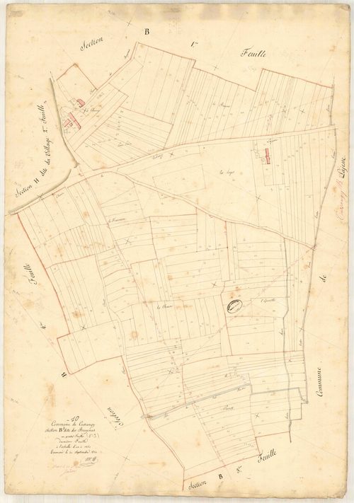 Cussangy, section B dite des bruyères, feuille n° 2