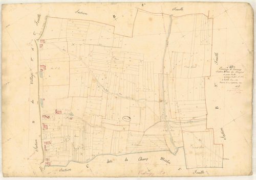 Cussangy, section B dite des bruyères, feuille n° 4