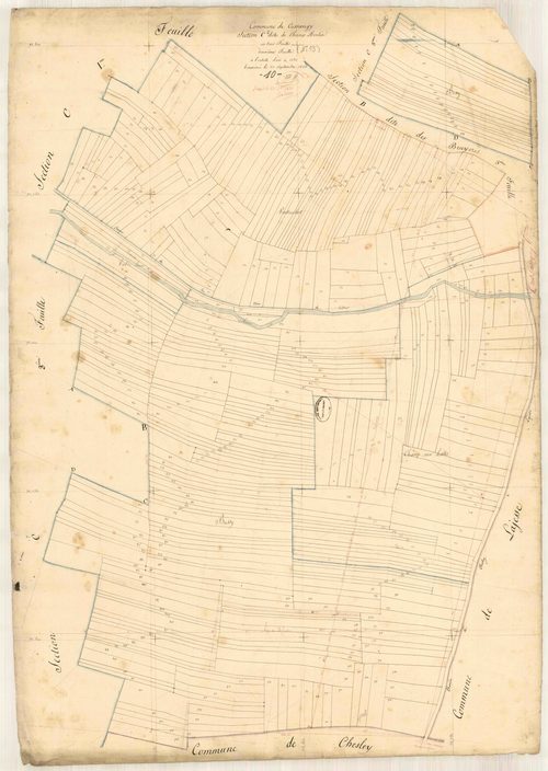 Cussangy, section C dite de champs merlin, feuille n° 2