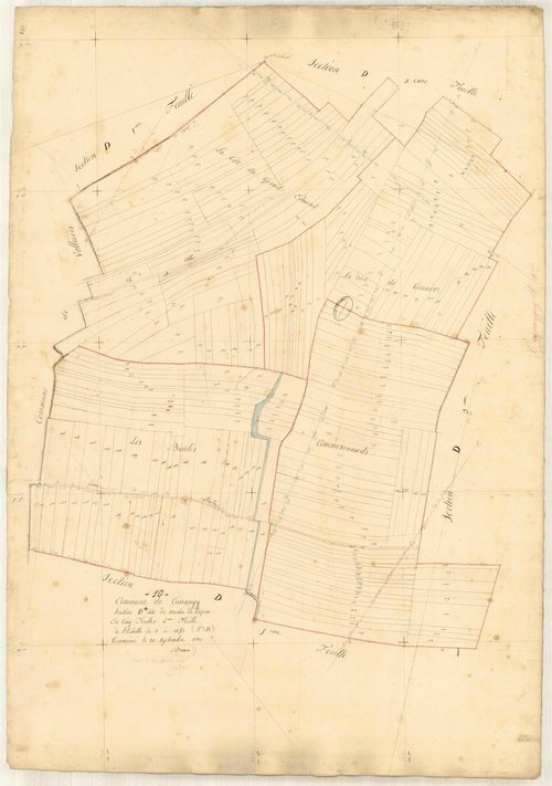 Cussangy, section D dite du Moulin de Corpeau, feuille n° 4