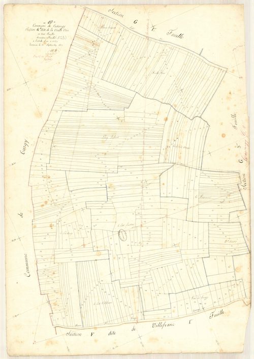 Cussangy, section G dite de la vieille voie, feuille n° 2