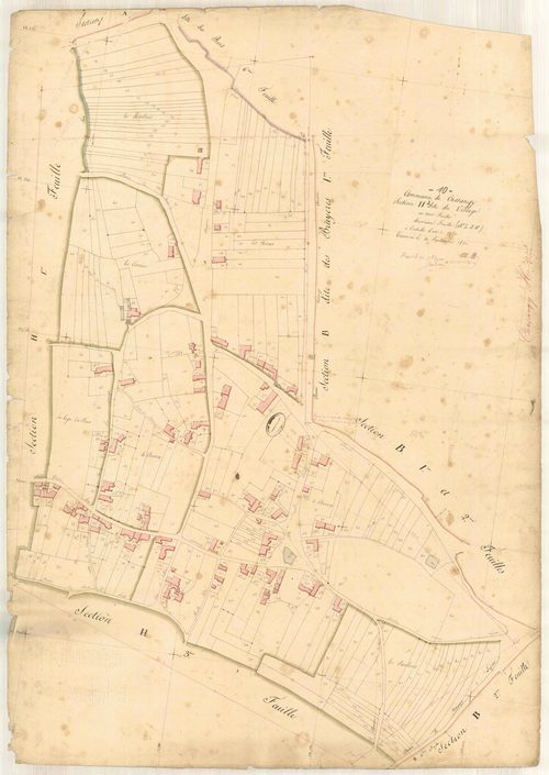 Cussangy, section H dite du village, feuille n° 2