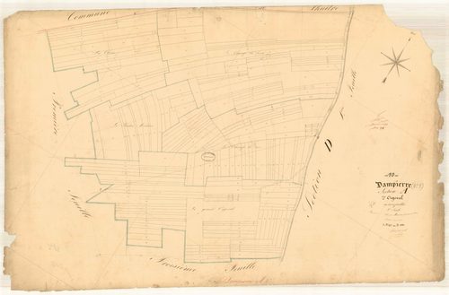 Dampierre, section A dite d'orgeval, feuille n° 2, parcelles n° 265-484