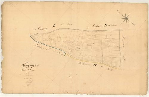 Dampierre, section C dite de isement, feuille n° 1, parcelles n° 1-119