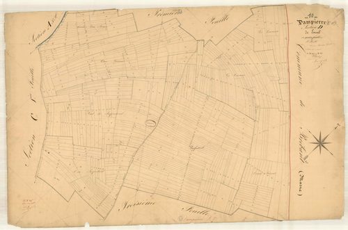 Dampierre, section D dite de Laval, feuille n° 2, parcelles n° 232-672