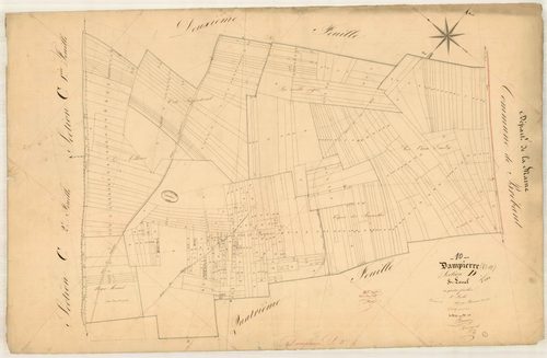 Dampierre, section D dite de Laval, feuille n° 3, parcelles n° 673-1078