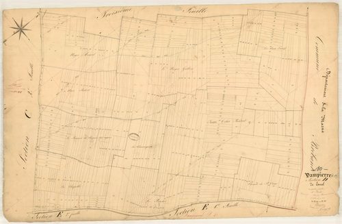 Dampierre, section D dite de Laval, feuille n° 4, parcelles n° 1079-1532