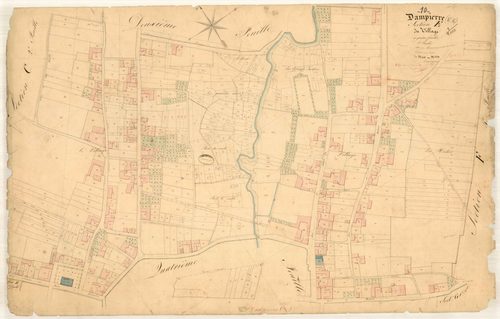 Dampierre, section E dite du village, feuille n° 3, parcelles n° 641-1259