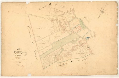 Dampierre, section E dite du village, feuille n° 4, parcelles n° 1260-1771
