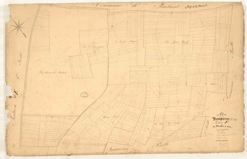 Dampierre, section F dite du moulin à vent, feuille n° 1, parcelles n° 1-330