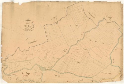 Davrey, section A dite de maraud, feuille n° 3, parcelles n° 198-425