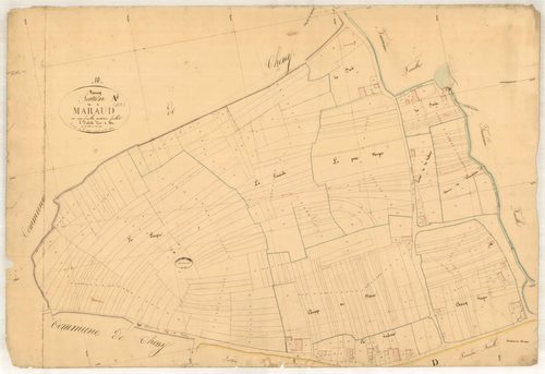 Davrey, section A dite de maraud, feuille n° 4, parcelles n° 426-746