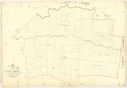 Davrey, section B dite des gros prés, feuille n° 2, parcelles n° 135-456