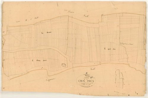 Davrey, section B dite des gros prés, feuille n° 3, parcelles n° 457-669