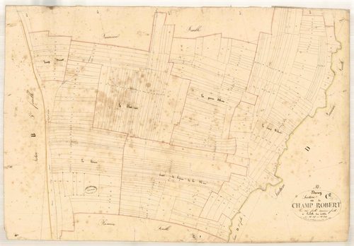 Davrey, section C dite de champ Robert, feuille n° 2, parcelles n° 305-610