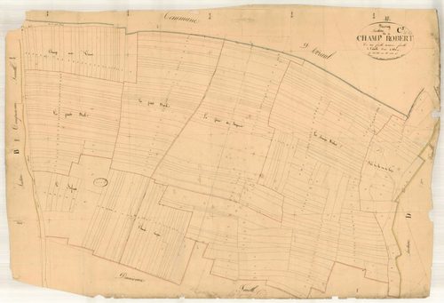 Davrey, section C dite de champ Robert, feuille n° 3, parcelles n° 611-913