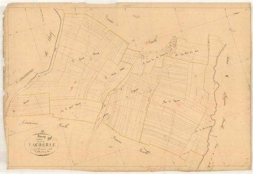 Davrey, section D dite de la vacherie, feuille n° 2, parcelles n° 323-516