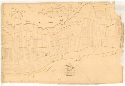 Davrey, section D dite de la vacherie, feuille n° 3, parcelles n° 517-812