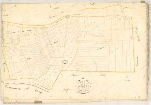 Davrey, section D dite de la vacherie, feuille n° 4, parcelles n° 813-965