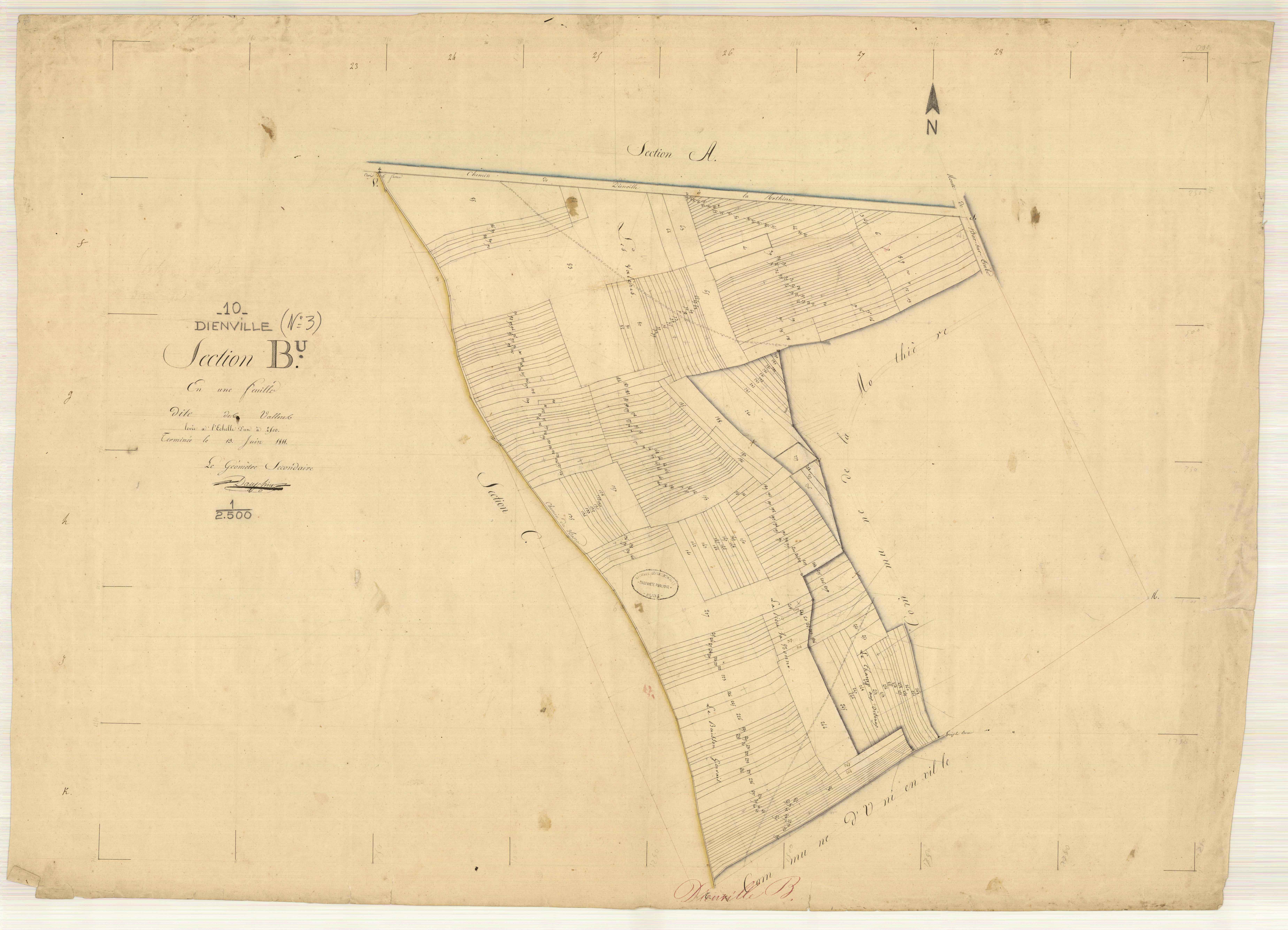 Dienville, section B dite des valleres