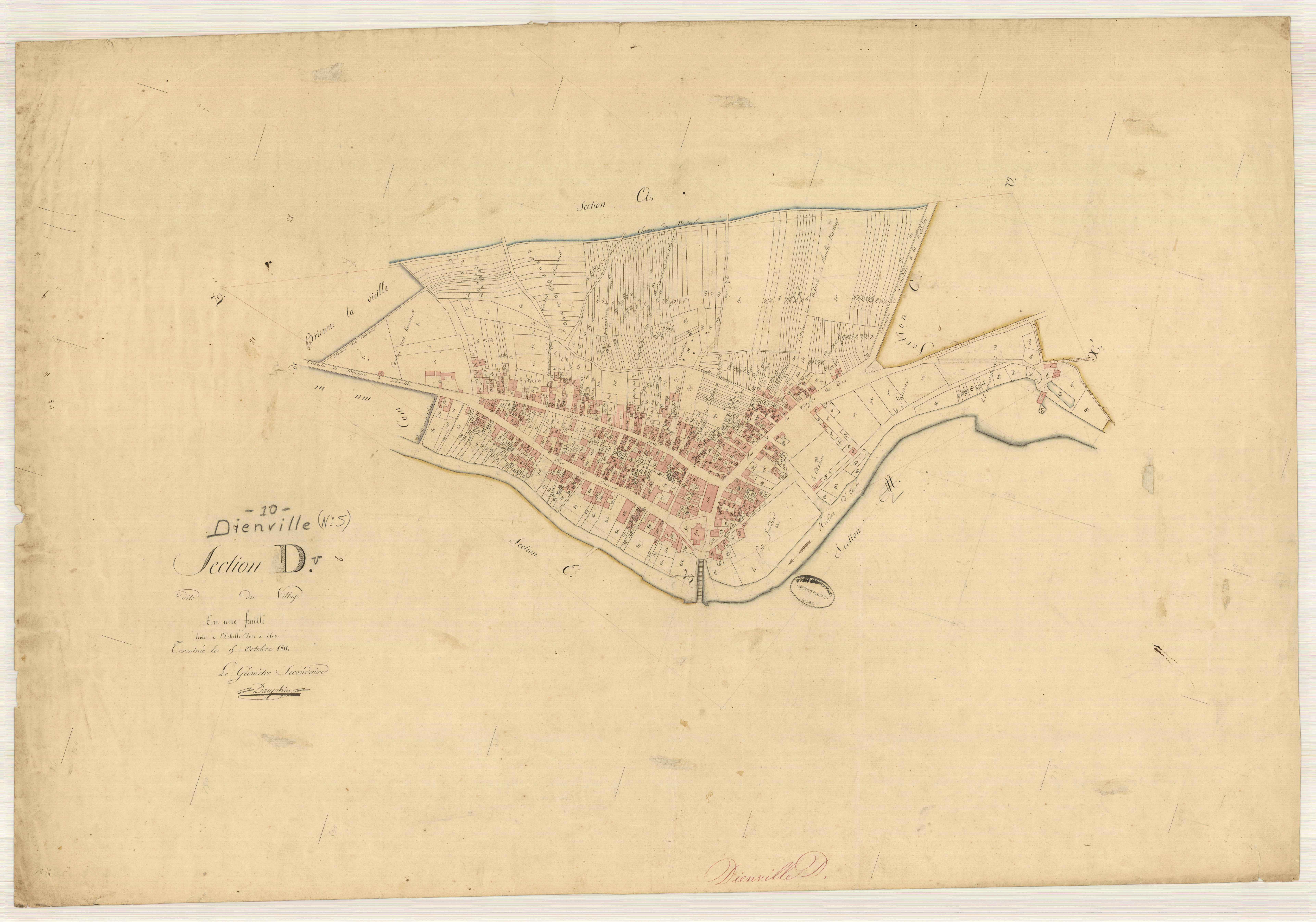 Dienville, section D dite du village