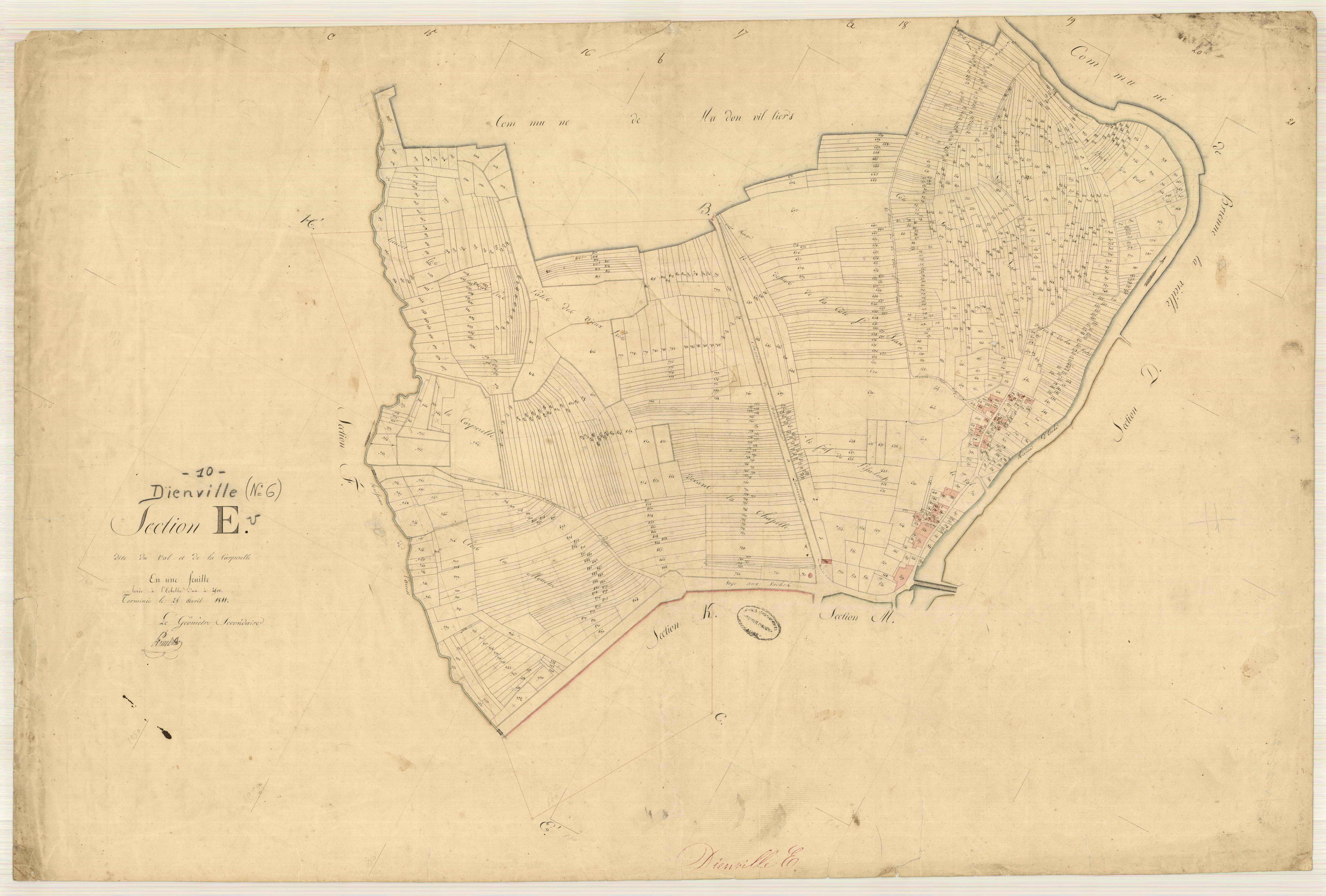 Dienville, section E dite du val et de la carperelle