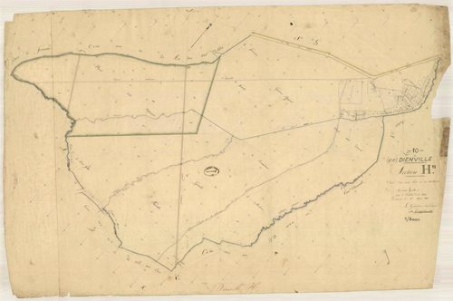 Dienville, section H dite des vieux prés et des  millières