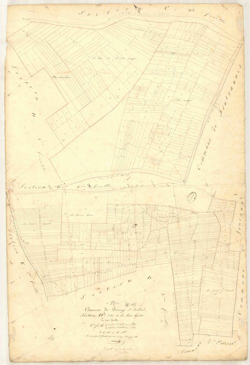 Dierrey-Saint-Julien, section D dite de la voie haute, feuille n° 2, parcelles n° 266-788