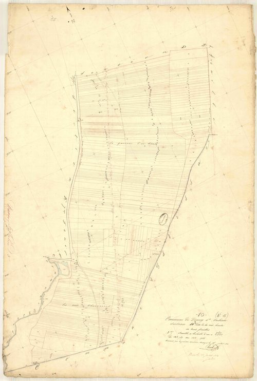 Dierrey-Saint-Julien, section D dite de la voie haute, feuille n° 3, parcelles n° 789-1151