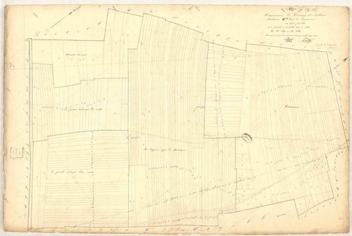 Dierrey-Saint-Julien, section E dite de Bouzanne, feuille n° 5, parcelles n° 1249-1543