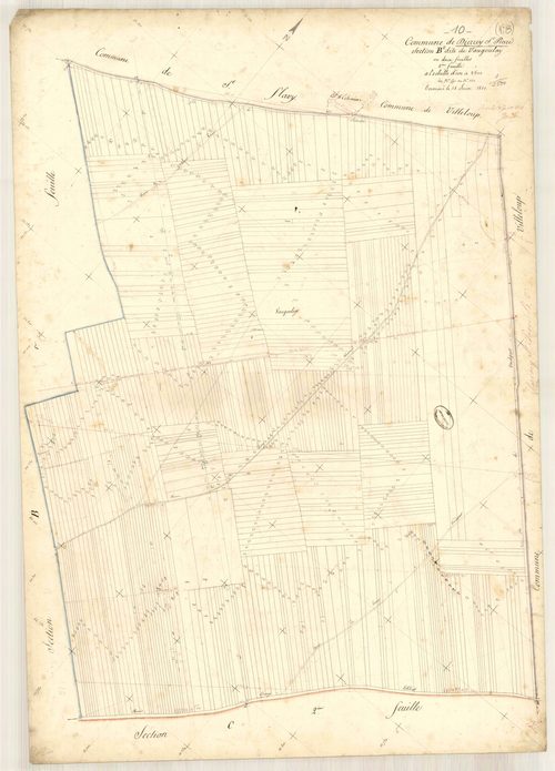 Dierrey-Saint-Pierre, section B dite de vaugoulay, feuille n° 2, parcelles n° 591-1130
