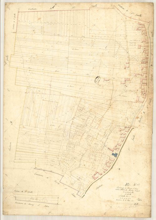 Dierrey-Saint-Pierre, section E dite du moulin Jacquet, feuille n° 4, parcelles n° 1080-1612