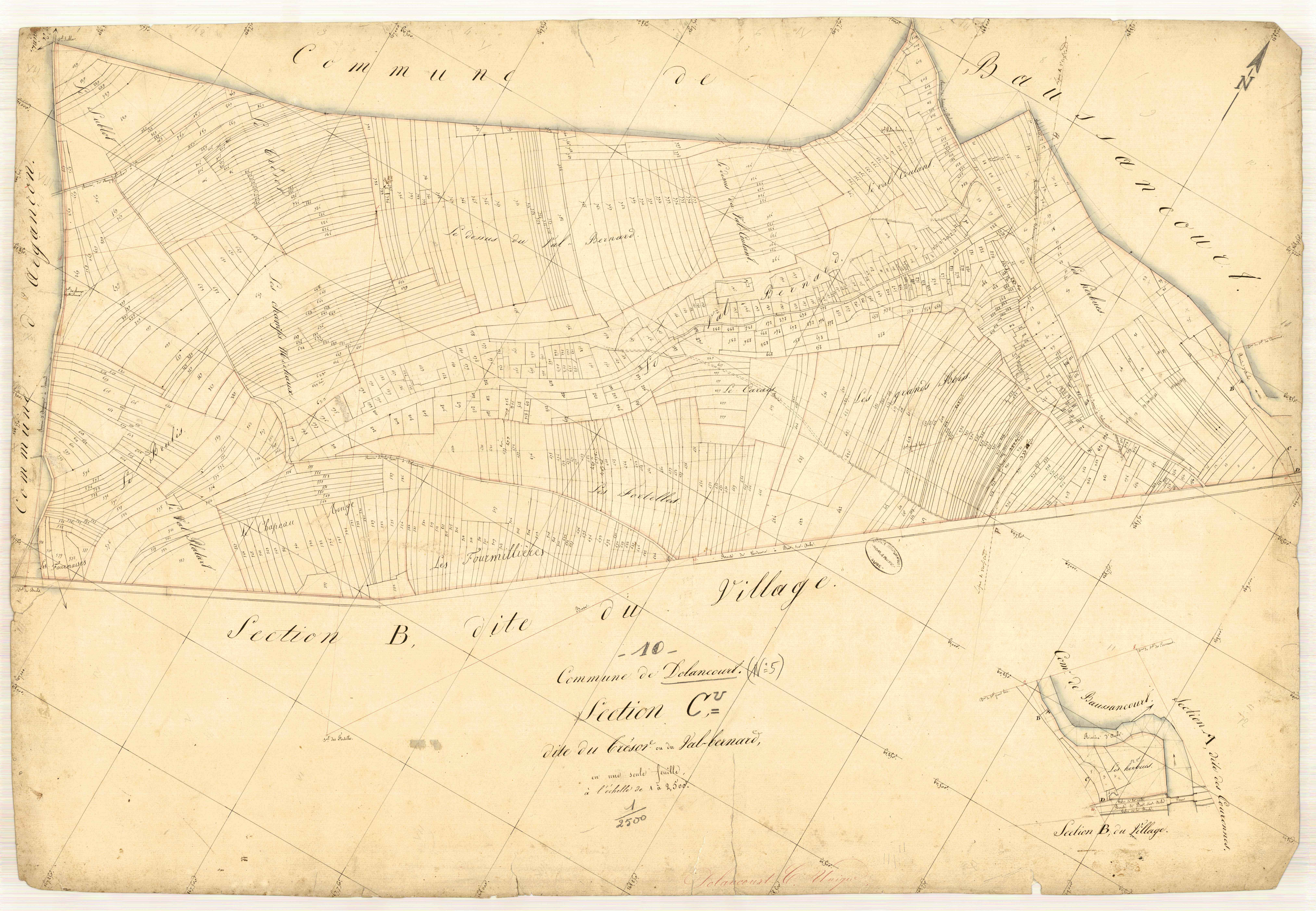 Dolancourt, section C dite du trésor ou du Val-Bernard